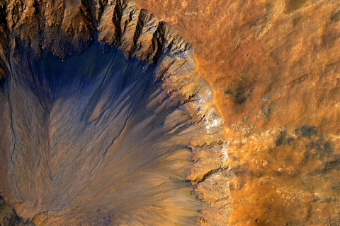 Sirenum Fossae on Mars.