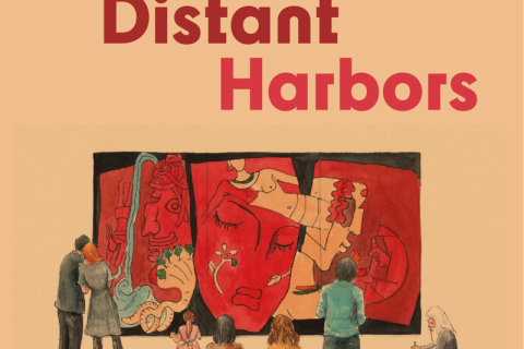 The cover of Writer's Studio instructor Dipika Mukherjee's book of poetry, DIALECT OF DISTANT HARBORS.