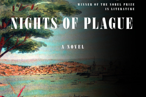 The cover of Turkish author Orhan Pamuk's novel, NIGHTS OF PLAGUE.