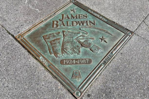 James Baldwin plaque