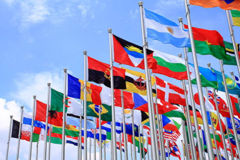 group of flags from around the world