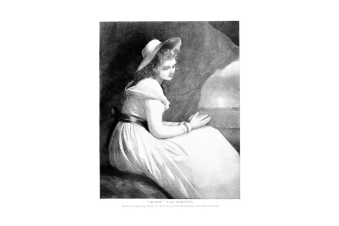 woman in white illustration